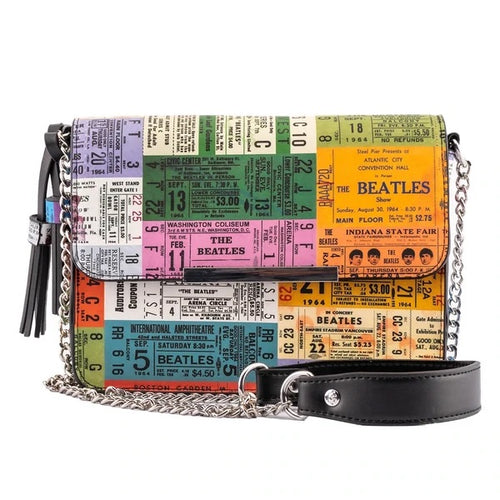 The Beatles Ticket Stubs Crossbody Bag