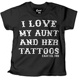 Kid's "I Love My Aunt and Her Tattoos" Tee