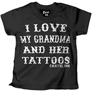 Kid's "I Love My Grandma and Her Tattoos" Tee
