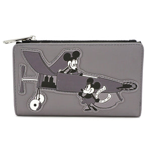 MICKEY MOUSE PLANE CRAZY FLAP WALLET